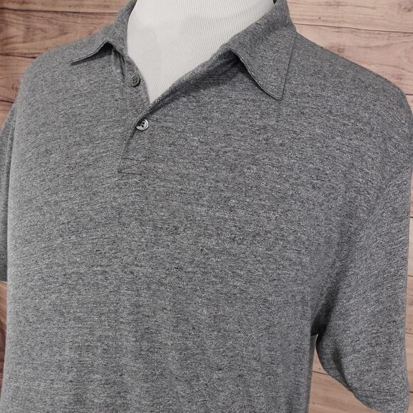 Zachary Prell Polo Shirt Mens 2XL Gray Heather Short Sleeve Modal Blend - Picture 2 of 8